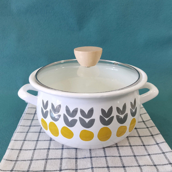 Στυλ ελαττώματος Χοντρό χερούλι κατσαρόλας με λουλούδι μανόλιας με φλάντζα Μικρή κατσαρόλα σούπας Κατσαρόλα στιφάδου Ηλεκτρομαγνητική εστία αερίου Γενικής χρήσης Ανθεκτικό σε υψηλές θερμοκρασίες Οικιακής χρήσης