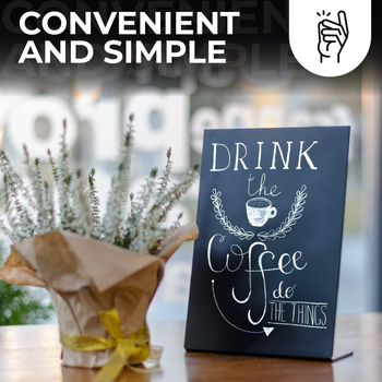 Tarpvalstybinis karšto išpardavimo L formos mini darbalaukio juodos lentos logotipas, rašomas mažos lentos restorano meniu rodymui