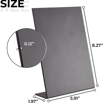 Tarpvalstybinis karšto išpardavimo L formos mini darbalaukio juodos lentos logotipas, rašomas mažos lentos restorano meniu rodymui