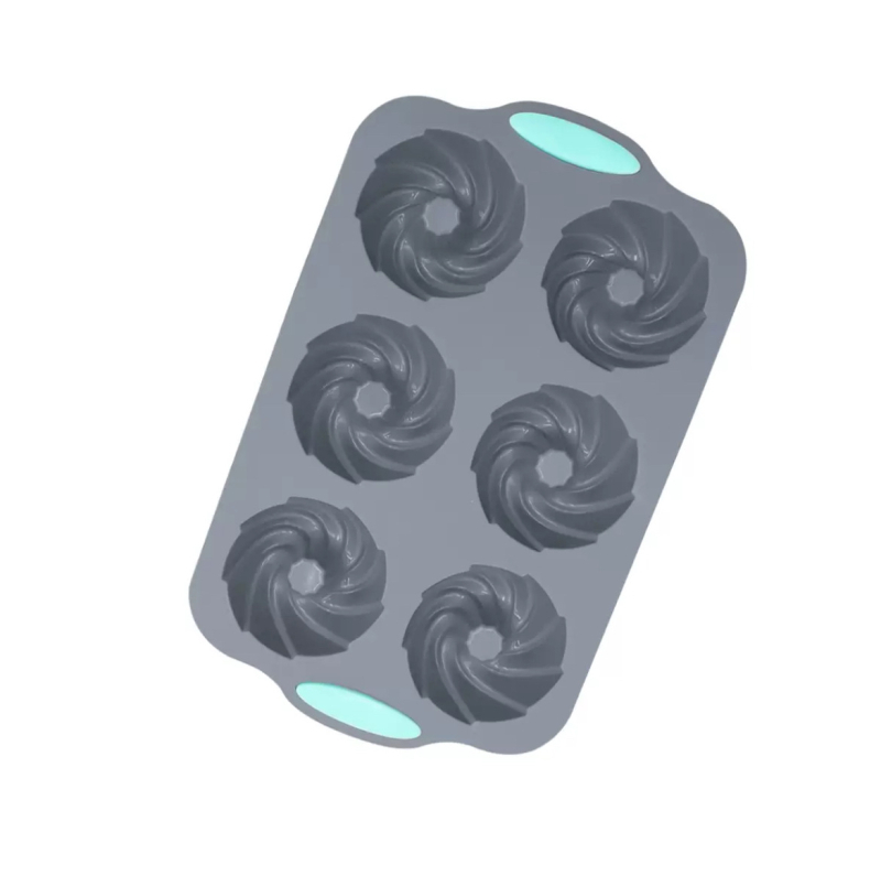 „Amazon“ 6 skylių silikoninė torto forma „pasidaryk pats“ rankų darbo muilo forma moliūgų puodelis šokoladiniai sausainiai spurgų užkandžių forma