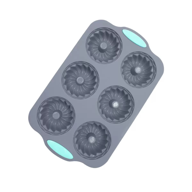 „Amazon“ 6 skylių silikoninė torto forma „pasidaryk pats“ rankų darbo muilo forma moliūgų puodelis šokoladiniai sausainiai spurgų užkandžių forma