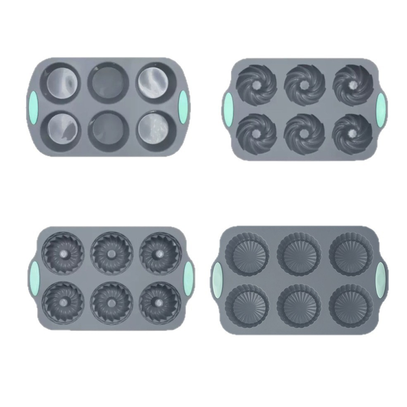 „Amazon“ 6 skylių silikoninė torto forma „pasidaryk pats“ rankų darbo muilo forma moliūgų puodelis šokoladiniai sausainiai spurgų užkandžių forma