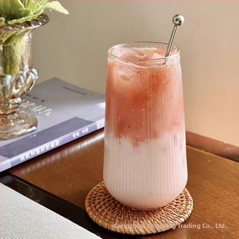 Γυάλινο ποτήρι, ποτήρι κρύου ποτού, ποτήρι ροφημάτων, ποτήρι παγωμένου καφέ, ποτήρι λάτε, απλό ποτήρι χυμού, μοντέρνο αμερικανικό χονδρικό εμπόριο κρύας μπύρας