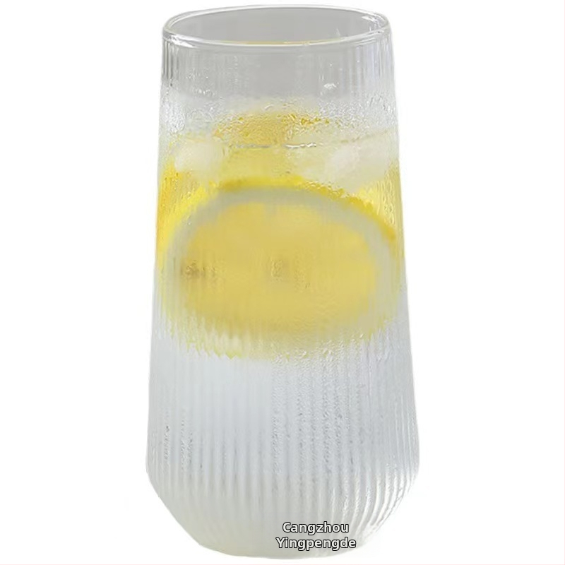 Sklenený pohár, pohár na studený nápoj, pohár na nápoje, pohár na ľadovú kávu, pohár na latte, jednoduchý pohár na džús, trendy americký veľkoobchod so studenou kávou