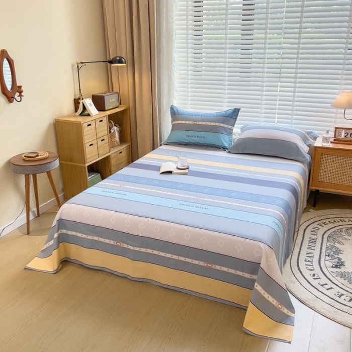 2024 m. nauja medvilnės spausdintų languotų viengubo gaminio patalynė