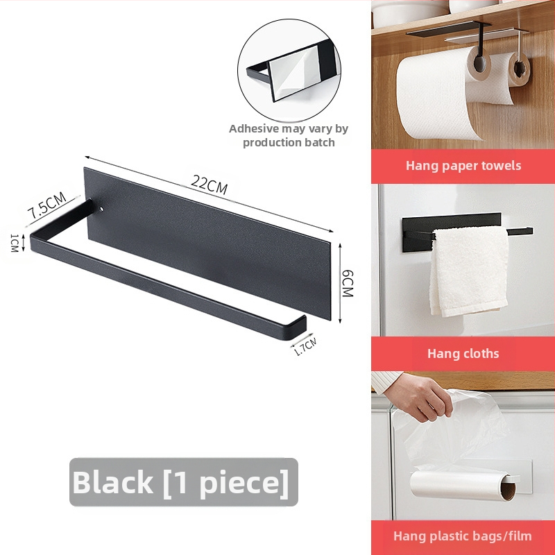 Japoniško stiliaus spintelės pakabinamas ritininio popieriaus laikiklis be perforatoriaus, prie sienos tvirtinamas virtuvinių servetėlių laikiklis, buitinių audinių konservantų plėvelės laikymo lentynėlė