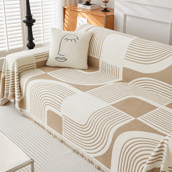 Šaltinio gamyklos tarpvalstybinis šenilinis sofos užvalkalas, pilnas užvalkalas, sutirštintas paprastas „Four Seasons“ universalus sofos pagalvėlės užvalkalas, rankšluostis