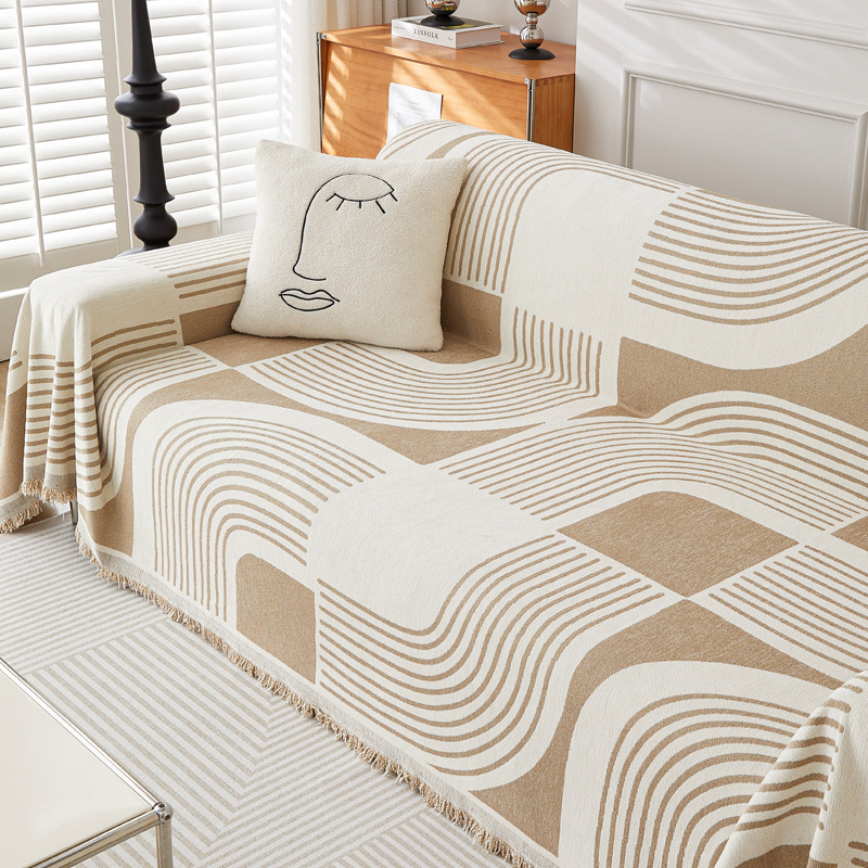 Šaltinio gamyklos tarpvalstybinis šenilinis sofos užvalkalas, pilnas užvalkalas, sutirštintas paprastas „Four Seasons“ universalus sofos pagalvėlės užvalkalas, rankšluostis