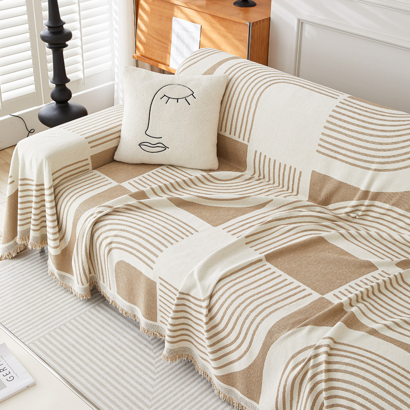 Šaltinio gamyklos tarpvalstybinis šenilinis sofos užvalkalas, pilnas užvalkalas, sutirštintas paprastas „Four Seasons“ universalus sofos pagalvėlės užvalkalas, rankšluostis