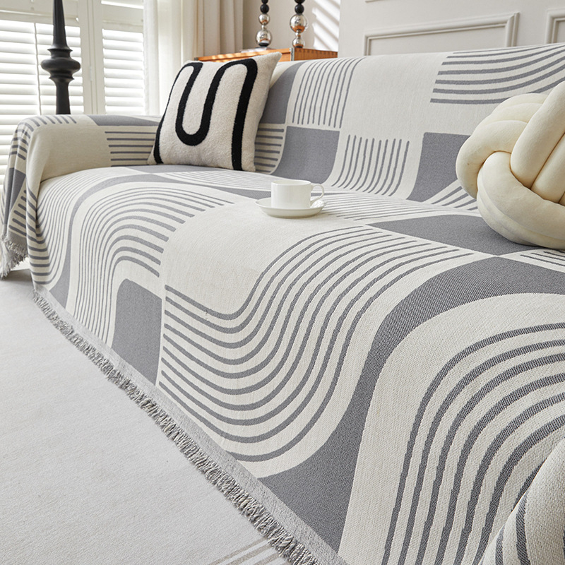 Šaltinio gamyklos tarpvalstybinis šenilinis sofos užvalkalas, pilnas užvalkalas, sutirštintas paprastas „Four Seasons“ universalus sofos pagalvėlės užvalkalas, rankšluostis