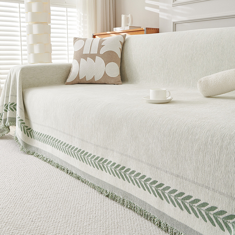 Šaltinio gamyklos tarpvalstybinis šenilinis sofos užvalkalas, pilnas užvalkalas, sutirštintas paprastas „Four Seasons“ universalus sofos pagalvėlės užvalkalas, rankšluostis