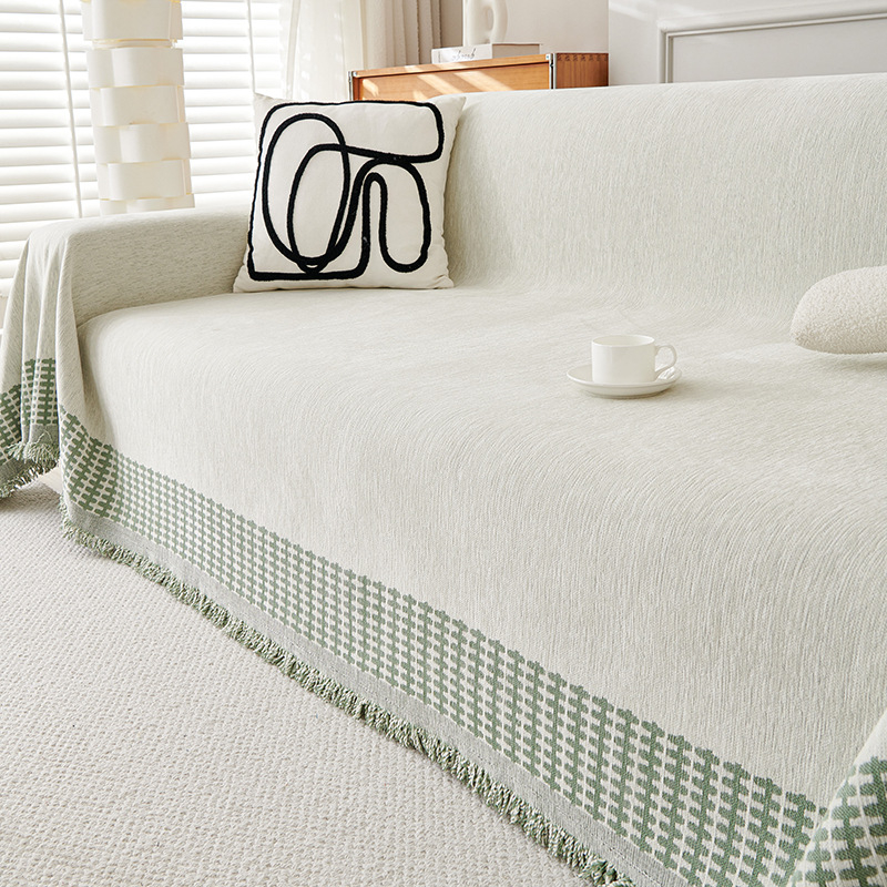 Šaltinio gamyklos tarpvalstybinis šenilinis sofos užvalkalas, pilnas užvalkalas, sutirštintas paprastas „Four Seasons“ universalus sofos pagalvėlės užvalkalas, rankšluostis