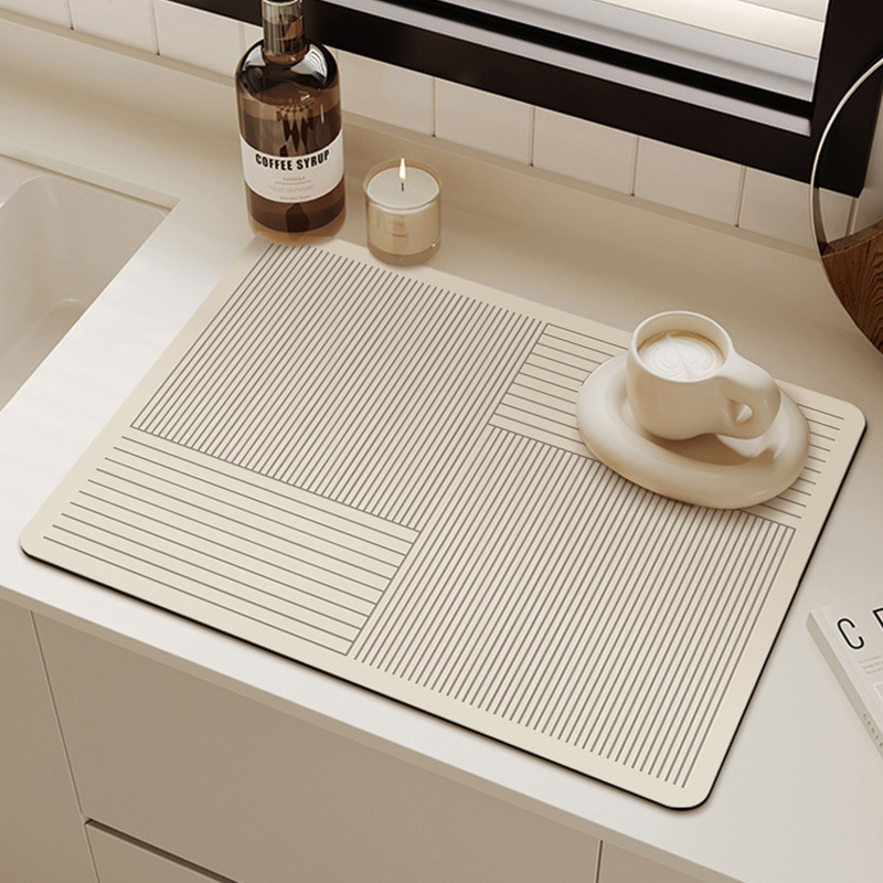 Lihtne köögi äravoolumatt, tööpinnale mõeldud diatomi muda imav matt, baarileti libisemisvastane kohvimatt, soojusisolatsioon, põletusvastane alusmatt