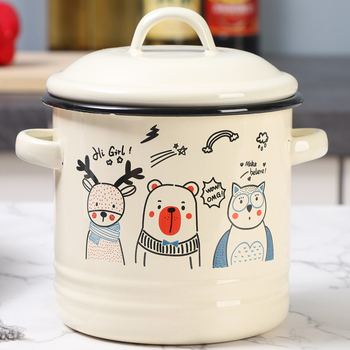 Email Email Seapekiõlipaak Kõrge tünniga emailiga mahuti Õlipipraõlipaak Teepurk Email