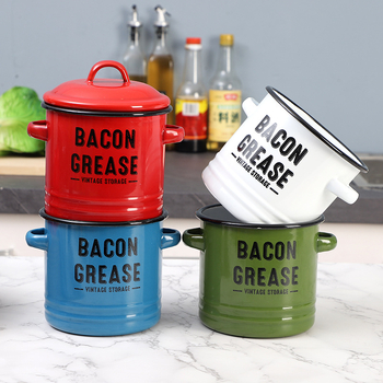 Email Email Seapekiõlipaak Kõrge tünniga emailiga mahuti Õlipipraõlipaak Teepurk Email