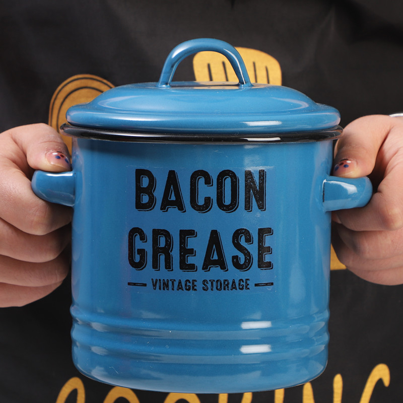 Email Email Seapekiõlipaak Kõrge tünniga emailiga mahuti Õlipipraõlipaak Teepurk Email