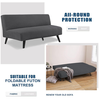 Водоустойчив калъф за диван без подлакътници, еластичен сгъваем калъф за диван с включени всички функции, против надраскване от котка, възглавница за диван за домашни любимци