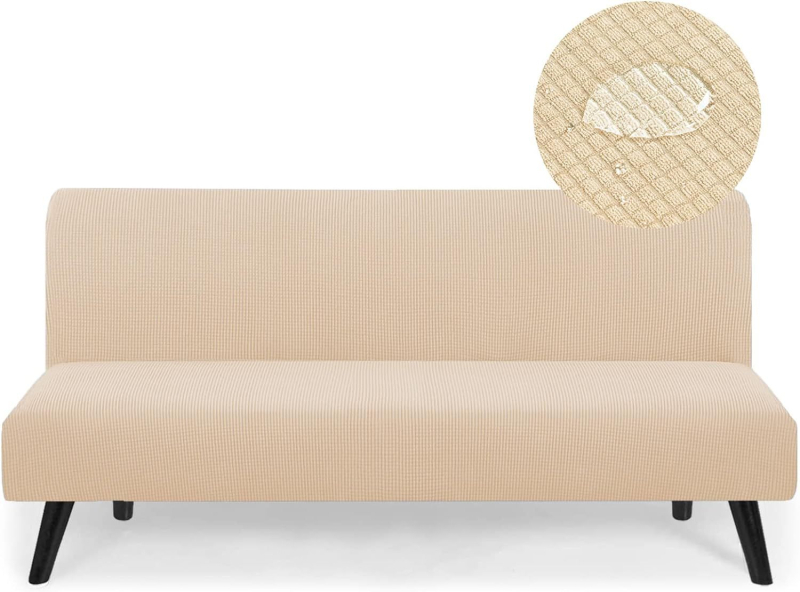 Vandeniui atsparus sofos užvalkalas be porankių, elastingas, viskas įskaičiuotas, sulankstomos sofos-lovos užvalkalas, apsaugantis nuo kačių įbrėžimų, naminių gyvūnėlių sofos pagalvėlės užvalkalas