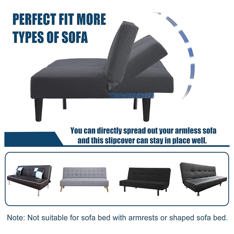 Vandeniui atsparus sofos užvalkalas be porankių, elastingas, viskas įskaičiuotas, sulankstomos sofos-lovos užvalkalas, apsaugantis nuo kačių įbrėžimų, naminių gyvūnėlių sofos pagalvėlės užvalkalas