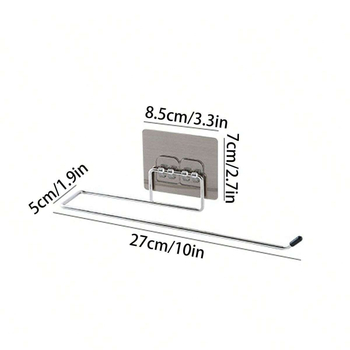 Seinale kinnitatav paberrätikurulli hoiuriiul, köök, vannituba, augustamata laiskrätikuriiul, plastist kilehoidja