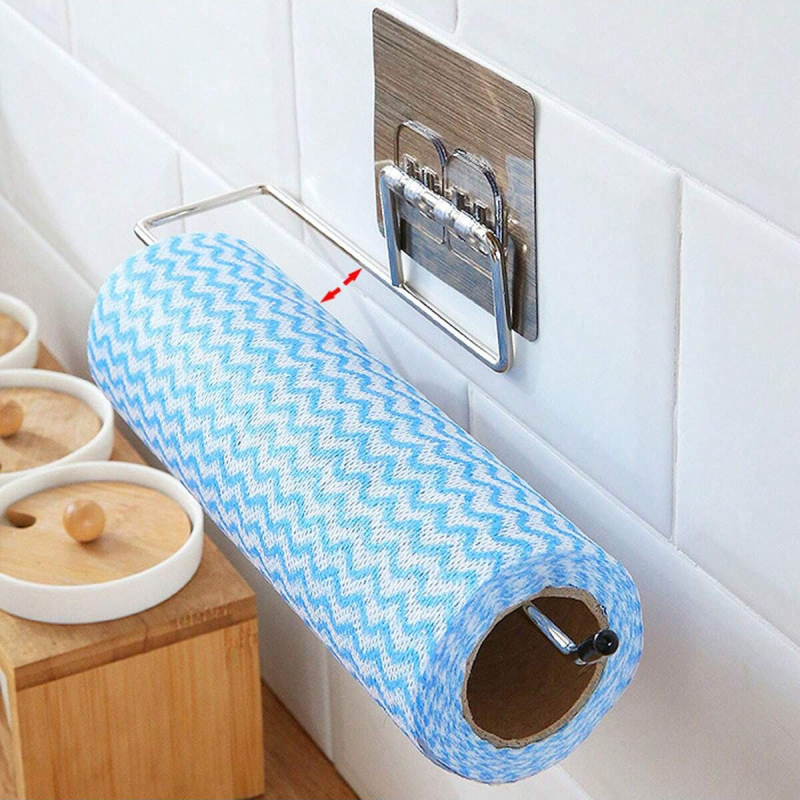 Seinale kinnitatav paberrätikurulli hoiuriiul, köök, vannituba, augustamata laiskrätikuriiul, plastist kilehoidja