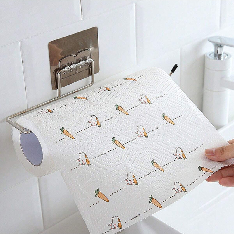 Seinale kinnitatav paberrätikurulli hoiuriiul, köök, vannituba, augustamata laiskrätikuriiul, plastist kilehoidja