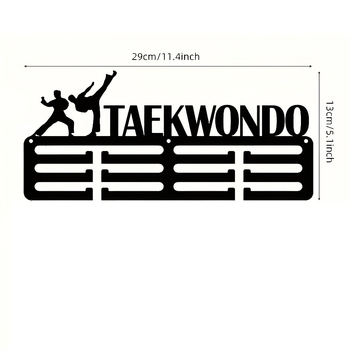 Stilingas akrilinis tekvondo medalių stovas su tarpslankiojančia apdaila – lengvai montuojamas, nereikia gręžti