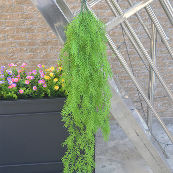 Προσομοίωση εργοστασιακού σημείου διακόσμηση φυτών από μπαστούνι 3 πιρούνι βελόνες πεύκου κρεμαστές τοίχου γάμου κρεμαστές τοίχου κρεμαστές αναρριχώμενες αμπελώνες κρεμαστές πράσινα φυτά