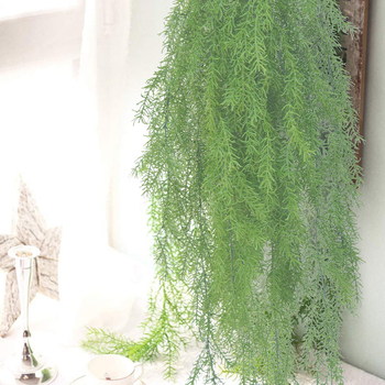 Προσομοίωση εργοστασιακού σημείου διακόσμηση φυτών από μπαστούνι 3 πιρούνι βελόνες πεύκου κρεμαστές τοίχου γάμου κρεμαστές τοίχου κρεμαστές αναρριχώμενες αμπελώνες κρεμαστές πράσινα φυτά