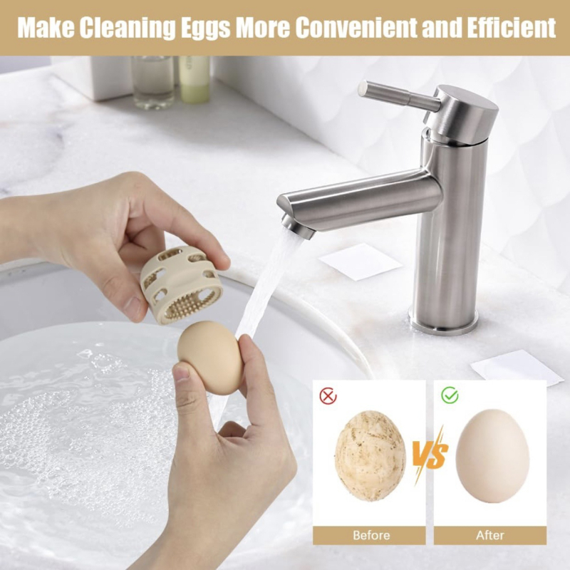 „Amazon Creative“ naujas silikoninis kiaušinių valymo šepetėlis, nešiojamas kiaušinių plovimo įrenginys, minkštas silikoninis kiaušinių plovimo įrenginys