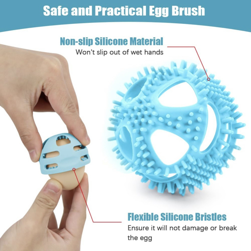 „Amazon Creative“ naujas silikoninis kiaušinių valymo šepetėlis, nešiojamas kiaušinių plovimo įrenginys, minkštas silikoninis kiaušinių plovimo įrenginys