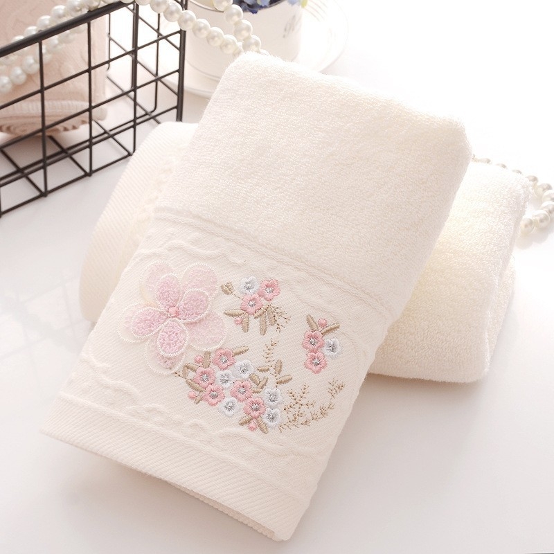 Siuvinėtas rankšluostis iš grynos medvilnės 100 suaugusių porų buitinis sutirštintas veido rankšluostis, siuvinėtas grynos medvilnės sterilizavimas, sandari nepriklausoma pakuotė