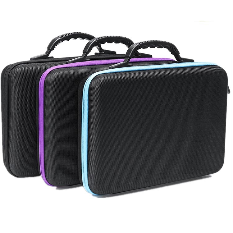 Eterinių aliejų nešiojimo krepšys, 60 dėžučių eterinių aliejų laikymo krepšys, 5 ml, 10 ml, 15 ml eterinių aliejų buteliukų laikymo ir apdailos krepšys, eva eterinių aliejų dėžutė