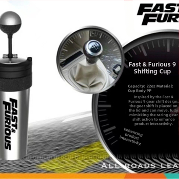 Autentne Kiired ja Vihased 9 kõrrega tass, Speed 9Logo pöörleva turbiiniga tass, parkimiskoht, funktsionaalne tass, popkorniraudämber