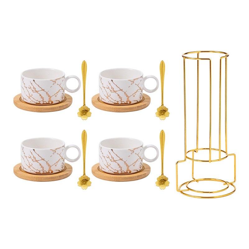 Loominguline keraamiline tassihoidik, raudraamiga virnastatud tass, Euroopa kruus, piiriülene kohvitass, kinkekomplekt