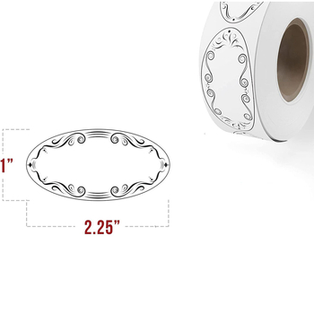 Διασυνοριακά σε απόθεμα, σε ρολό, οβάλ, αυτοκόλλητο, εγγράψιμο, ετικέτα βάζου αποθήκευσης, σε ζεστό απόθεμα