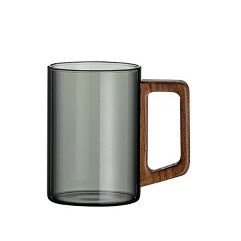 Aukštos kokybės riešutmedžio stiklo vandens puodelių rinkinys, skirtas buitiniam arbatos puodeliui, skirtam žaliosios arbatos gėrimo puodelių arbatos rinkiniui