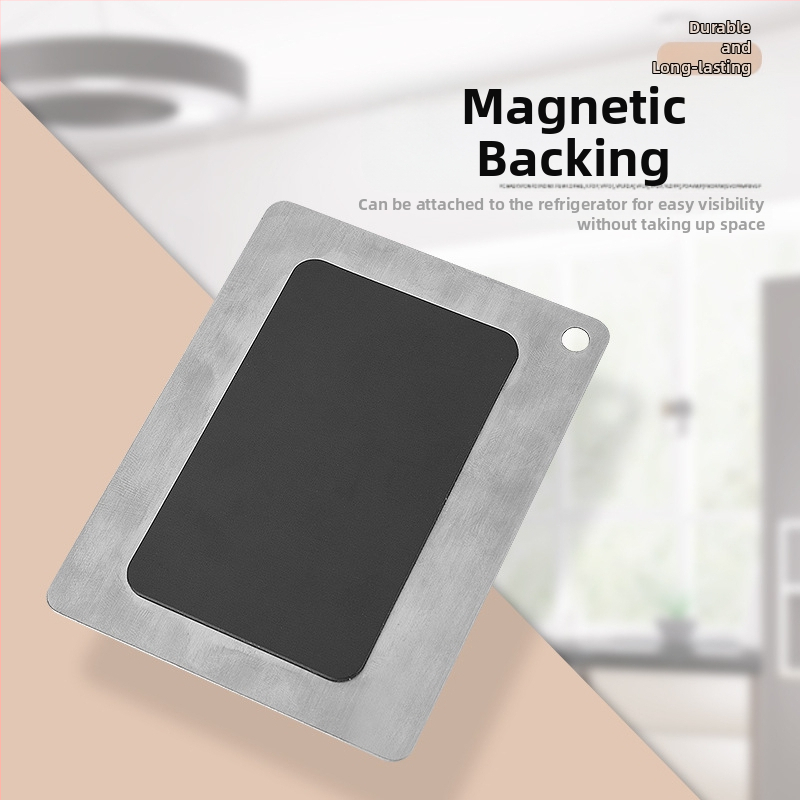 Стикер за хладилник от неръждаема стомана 304 с магнитна скала, мерителна чаша, аксесоари за мерителна лъжица, обща таблица за сравнение на мерни единици