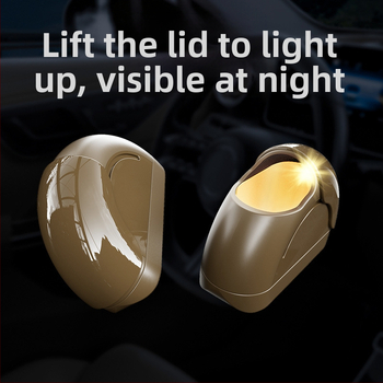 Nauja automobilio peleninė, automobilio peleninė, metalinis įdėklas, vieno paspaudimo dangtelio dangtelis, minkšta, lengva automobilio peleninė