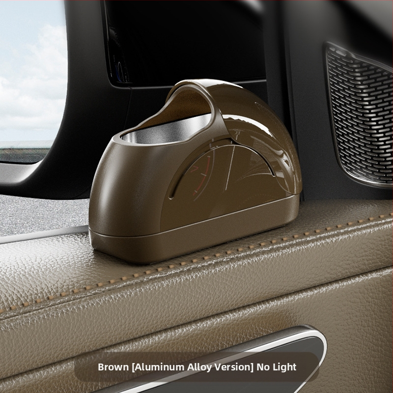 Nauja automobilio peleninė, automobilio peleninė, metalinis įdėklas, vieno paspaudimo dangtelio dangtelis, minkšta, lengva automobilio peleninė