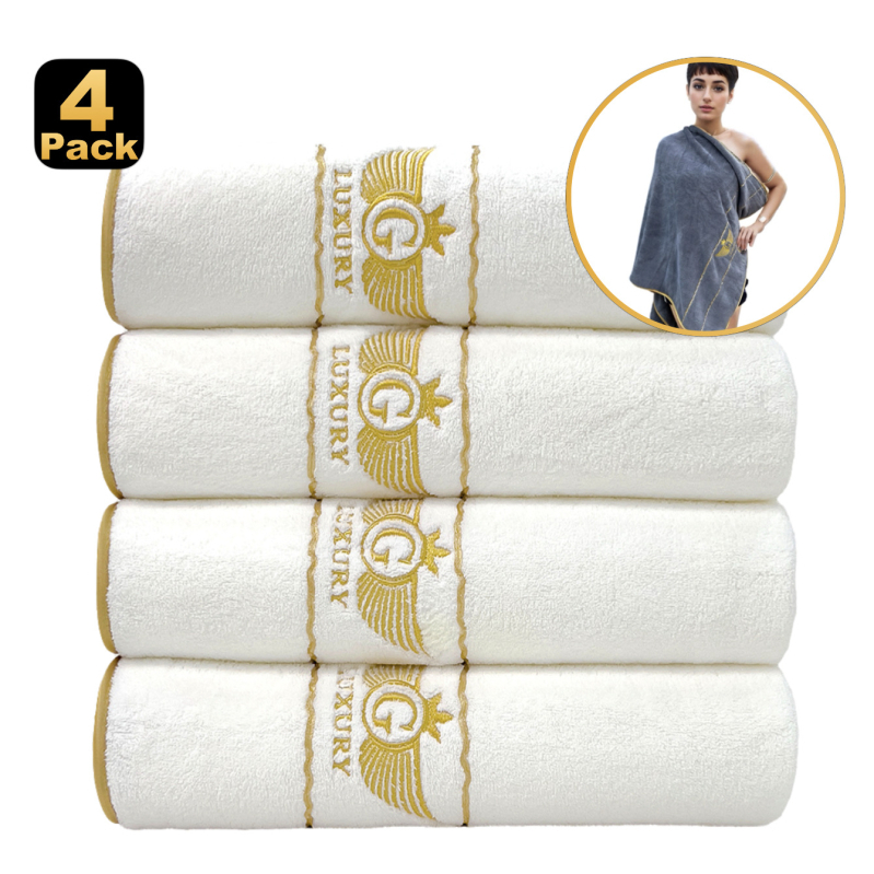 Tarpvalstybinis didmeninis rafinuotas koralinės vilnos vonios rankšluostis, keturių pakuočių buitinis minkštas, stipriai sugeriantis, paprastas, siuvinėtas vonios rankšluostis