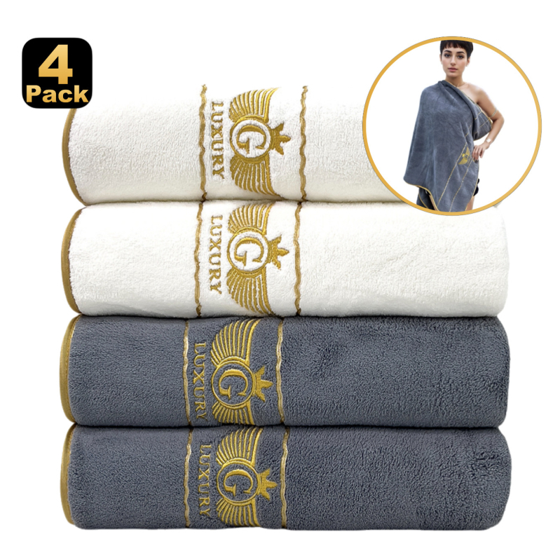 Tarpvalstybinis didmeninis rafinuotas koralinės vilnos vonios rankšluostis, keturių pakuočių buitinis minkštas, stipriai sugeriantis, paprastas, siuvinėtas vonios rankšluostis