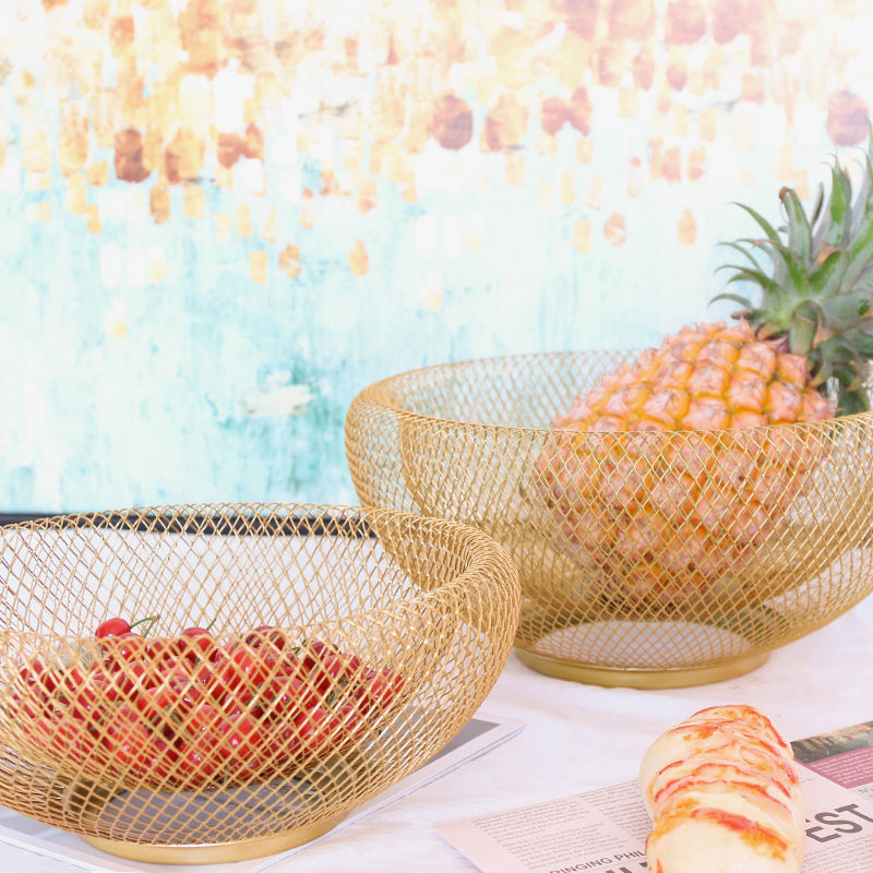 Nordijski jednostavni geometrijski željezni tanjur za voće, kreativni europski ukrasi za kućni dnevni boravak, stolić za kavu, tanjur za voće, košara za grickalice