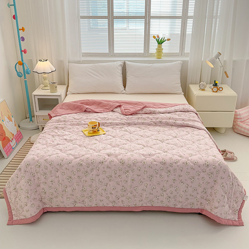 2025 Nouă pilotă de vară din bumbac lavabilă, prietenoasă cu pielea, modernizată cu Aloe Vera, din bumbac, de vară răcoroasă, cu aer condiționat, pilotă subțire, respirabilă, prietenoasă cu pielea