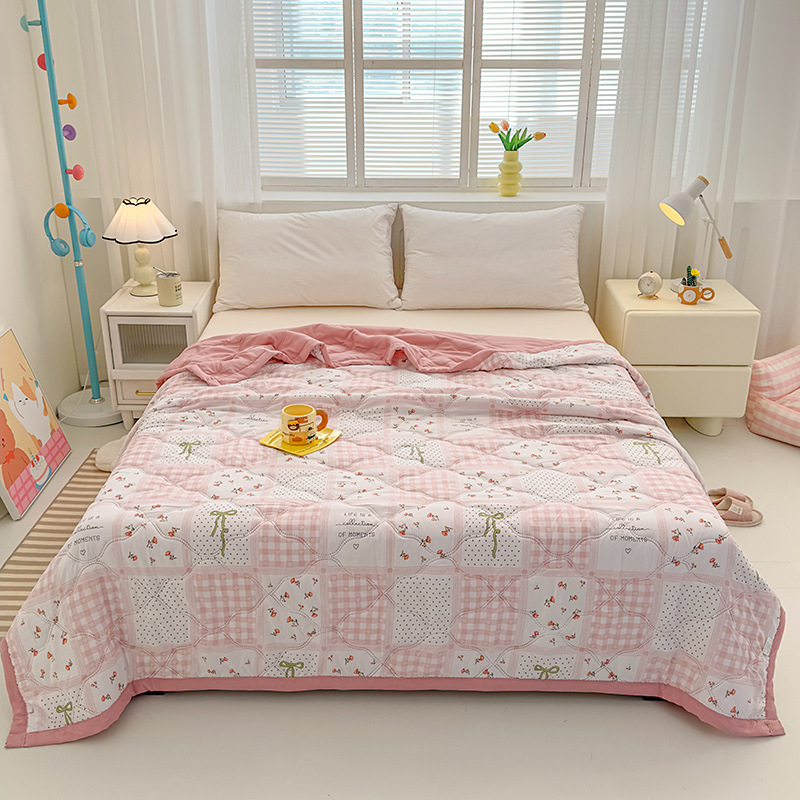 2025 Nouă pilotă de vară din bumbac lavabilă, prietenoasă cu pielea, modernizată cu Aloe Vera, din bumbac, de vară răcoroasă, cu aer condiționat, pilotă subțire, respirabilă, prietenoasă cu pielea