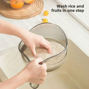 Διασυνοριακό πλύσιμο ρυζιού Τεχνητό κόσκινο πλύσης ρυζιού Απλό καλάθι κουζίνας για στράγγισμα φρούτων Πολυλειτουργικό καλάθι πλύσης λαχανικών για πλύσιμο ρυζιού