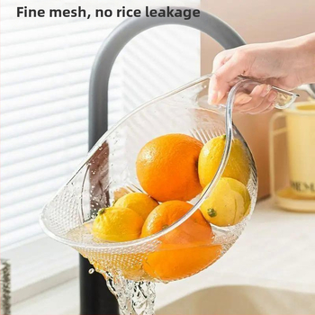 Διασυνοριακό πλύσιμο ρυζιού Τεχνητό κόσκινο πλύσης ρυζιού Απλό καλάθι κουζίνας για στράγγισμα φρούτων Πολυλειτουργικό καλάθι πλύσης λαχανικών για πλύσιμο ρυζιού