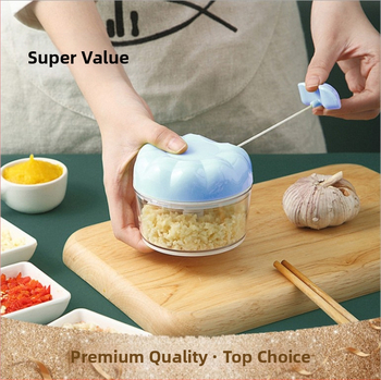 Mini česnakų košė, mažas rankinis česnakų maišytuvas, česnakų presas, virtuvėje naudojamas buitinis česnakų maišytuvas, česnakų maišytuvas, česnakų trauktuvas