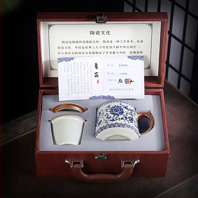 Ru krosnies arbatos puodelis susitikimams asmeninis biuro puodelis arbatos atskyrimo puodelis aukštos kokybės keraminis filtras kvapnus arbatos puodelis dovanų dėžutė