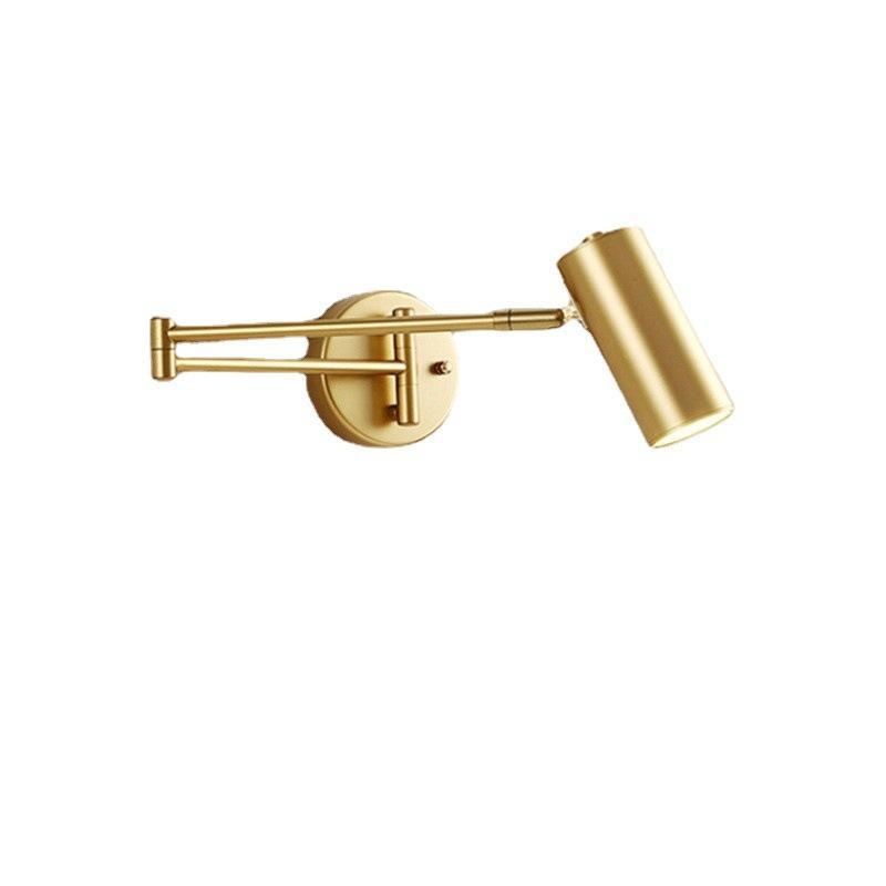 Lugemislamp voodi kõrval pööratav universaalne metallist lihtne kiiklamp hämarduslülitiga vahekäigu seinale värvimiseks lamp laua seinalamp